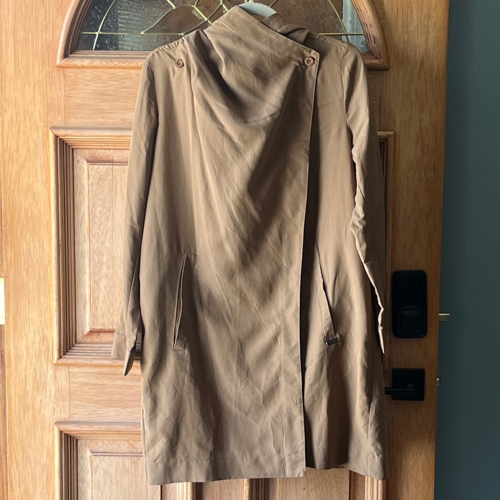 RVCA Tan Hooded Duster; Modal Jacket